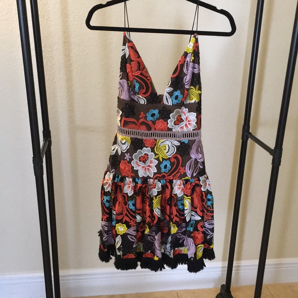 Cocktail dress embroidered